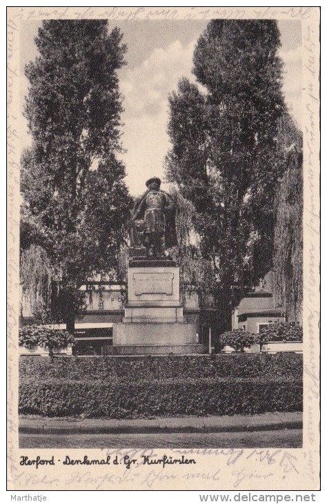 Herford - Denkmal D. Gr. Kurfürsten. - Herford