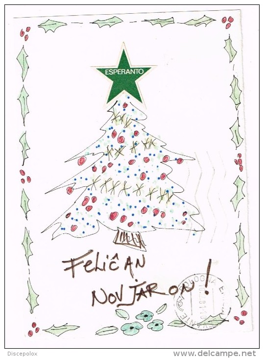 K1360 Esperanto - Felican Novjaron - Buon Natale - Noel - Christmas / Viaggiata 1981 - Esperanto