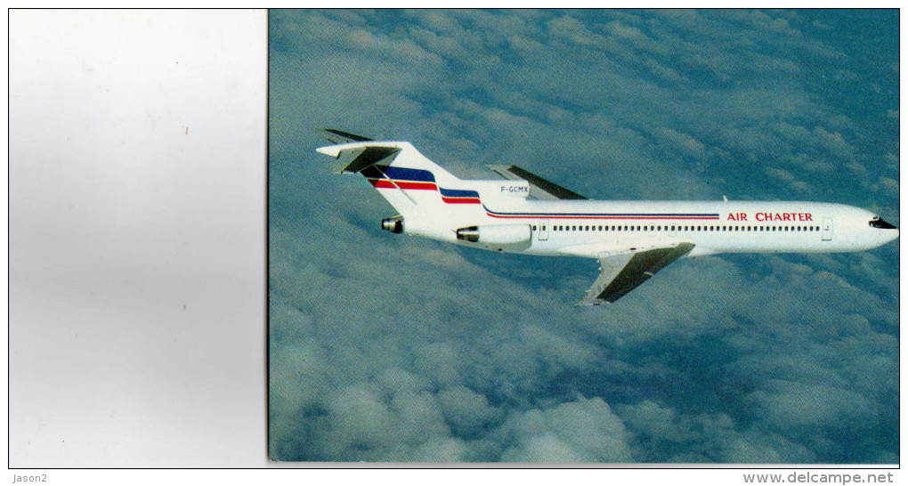 CPM BOEING 727 228 Air Charter Filiale Air France Et Air Inter Non Ecrite - Autres & Non Classés