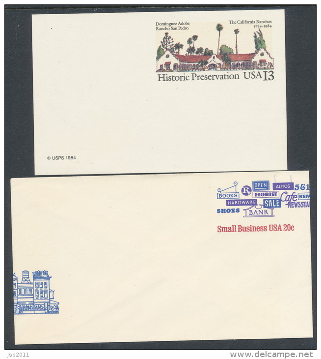 USA 1984 Mint Set Of Definitive Stamps And Postal Stationary. Please Read The Description And Look At The Pictures! - Full Years