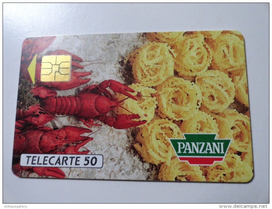 RARE : SURNUMEROTATION SUR IMPÄCT  PANZANI 2 BOUQUETS & HOMARDS (USED CARD)  AA905 - Variétés