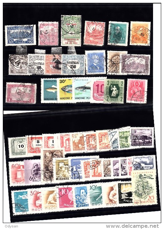 Petit lot + 300 Timbres Hongrie ancien voir scan