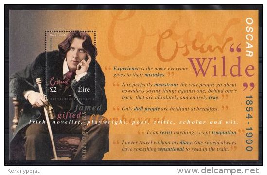 Ireland - 2000 Oscar Wilde Block MNH__(TH-4472) - Blocks & Sheetlets