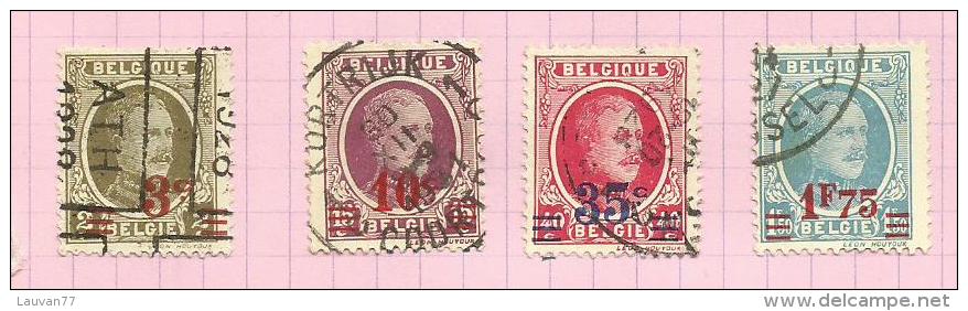 Belgique N°245 à 248 Cote 1.50 Euros - 1922-1927 Houyoux