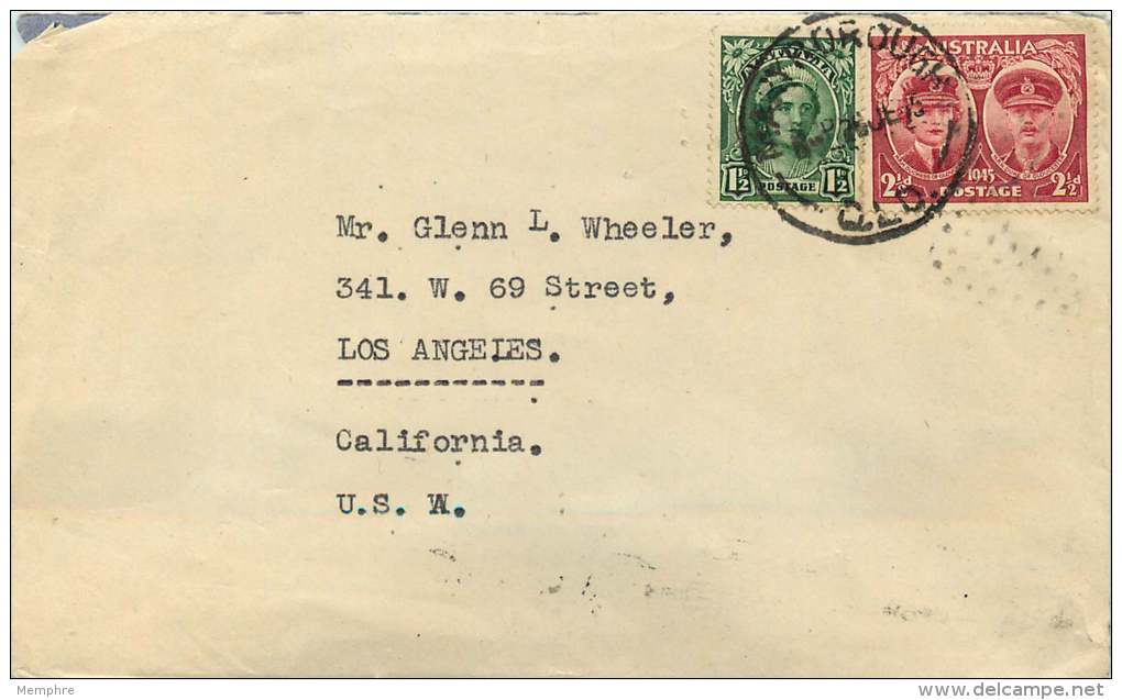 Letter To The USA  Glouster 2&frac12;d SG 209, 204 - Storia Postale