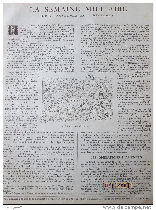 La Semaine Militaire   25 Novembre  Au 2 Decembre 1915 FORGES  BETHINCOURT  Malancourt + ECLUSES DE NIEUPORT - Non Classificati