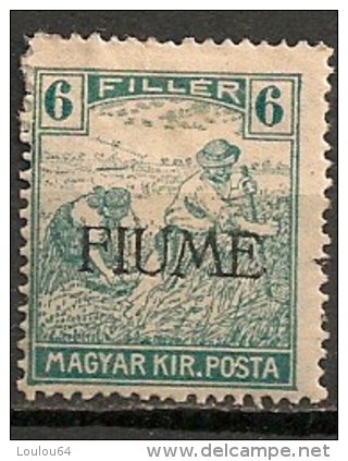 Timbres - Italie - 2 ème Guerre Mond. (Italie) - Fiume - 1918 - 6 Filler - - Fiume & Kupa