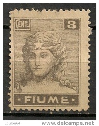 Timbres - Italie - 2 ème Guerre Mond. (Italie) - Fiume - 1919 - 3 Cent. - - Fiume & Kupa