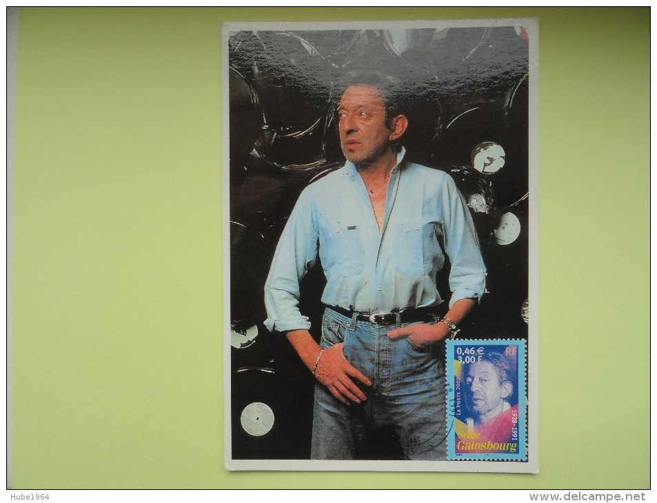 CARTE MAXIMUM MAXIMUM CARD SERGE GAINSBOURG FRANCE - Zangers