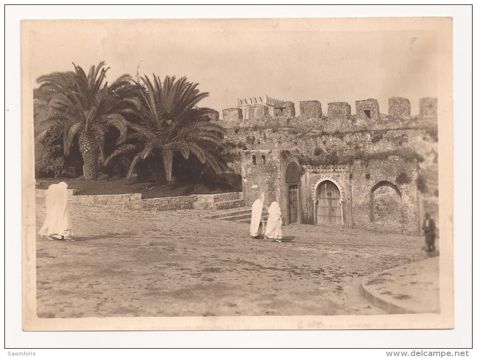 Photo Originale 180 Mm X 130 Mm - Années 50 - Tanger Maroc - Remparts De La Kasbah - Scan R/V - - Lieux