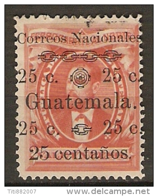 GUATEMALA    -   1886 .  VARIETY  -  Y&T N° 27 * .  CentaNos - Guatemala