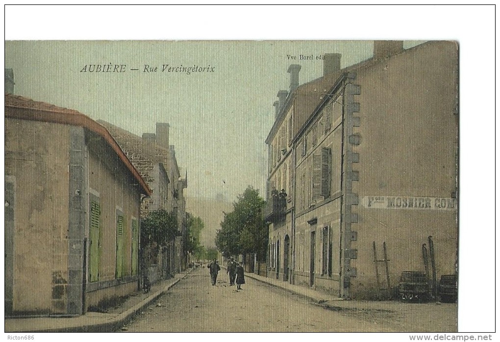 63 - AUBIERE - Rue Vercingétorix ( RARE ) Toilée - Aubiere