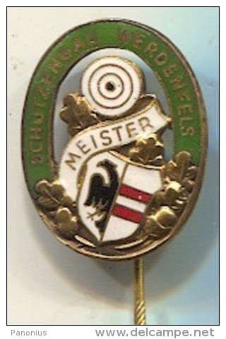 ARCHERY / SHOOTING - Schutzengau Werdenfels, GERMANY, Meister, Enamel, Pin, Badge - Archery