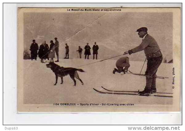 COMBLOUX - Sports D´hiver - Ski Kjoering Avec Chien - état - Combloux