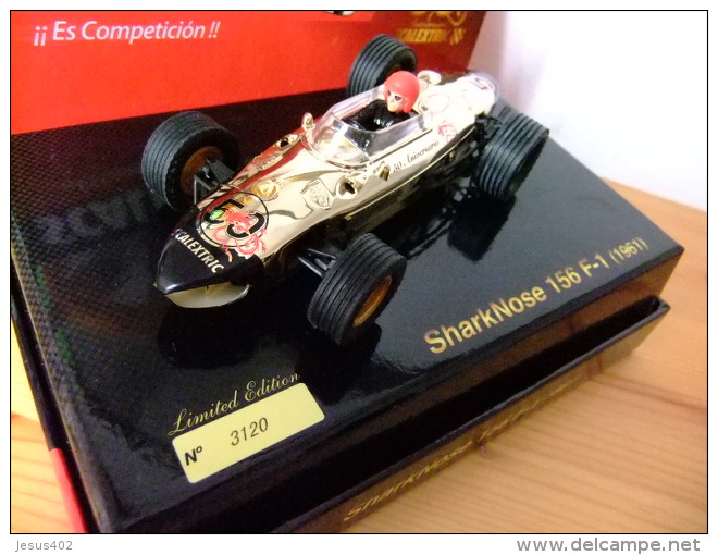 SCALEXTRIC - SHARKNOSE 156 F1  Ano 1961 FERRARI 156 50 Aniversario De SCALEXTRIC Limitada Edición N 3120) - Circuitos Automóviles