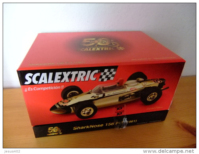 SCALEXTRIC - SHARKNOSE 156 F1  Ano 1961 FERRARI 156 50 Aniversario De SCALEXTRIC Limitada Edición N 3120) - Circuitos Automóviles