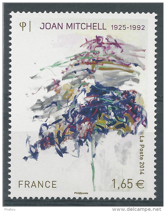 France, Joan Mitchell, American Painter, 2014, MNH VF - Ungebraucht