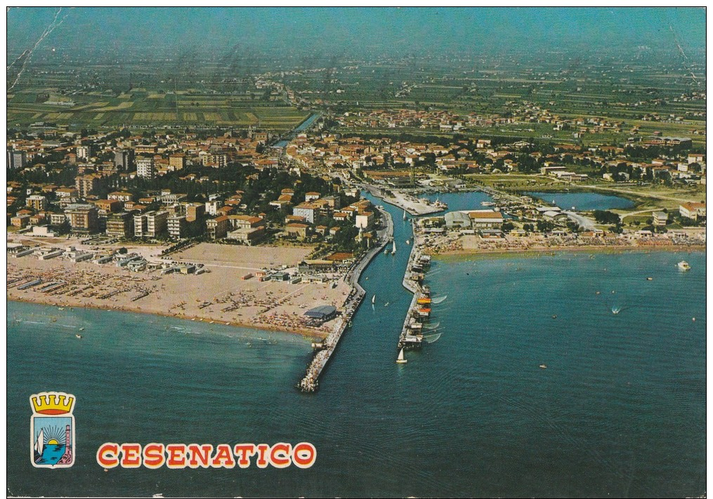 20255 - CESENATICO GENERAL VIEW FROM THE AIRPLANE ITALY POSTCARD - Cesena