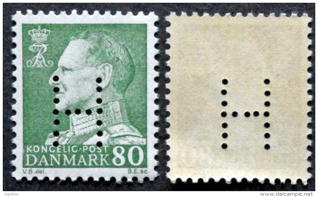 Denmark 1967 Perfin Minr.459y MNH (**) ( Lot L 1738 ) - Ungebraucht