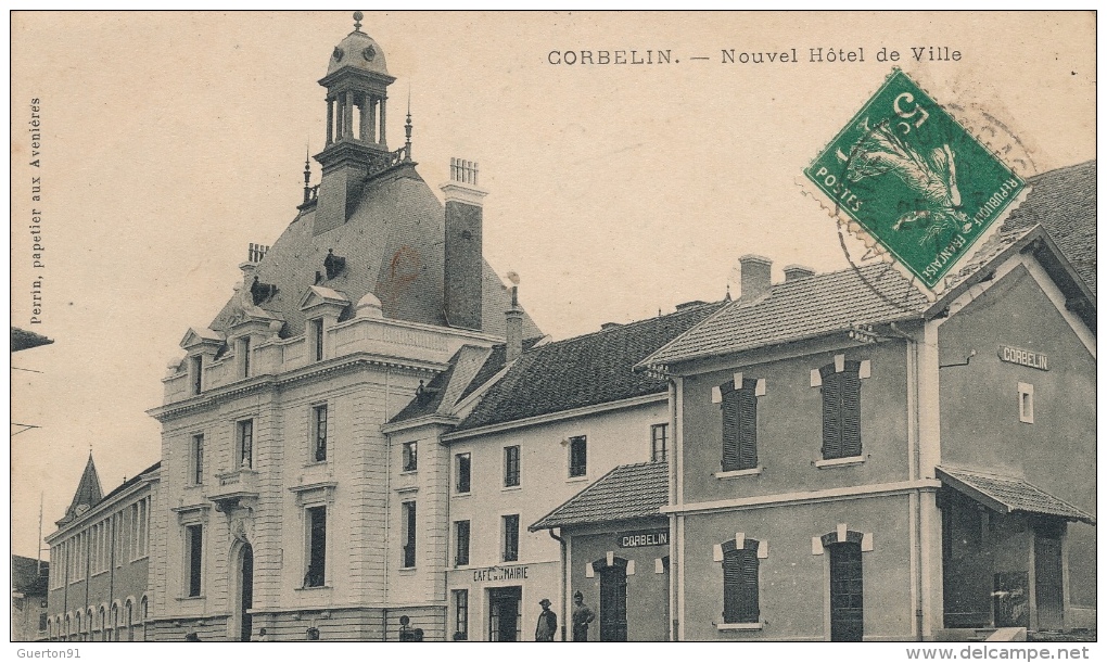 ( CPA 38 )  CORBELIN  /   Nouvel Hôtel De Ville  - - Corbelin