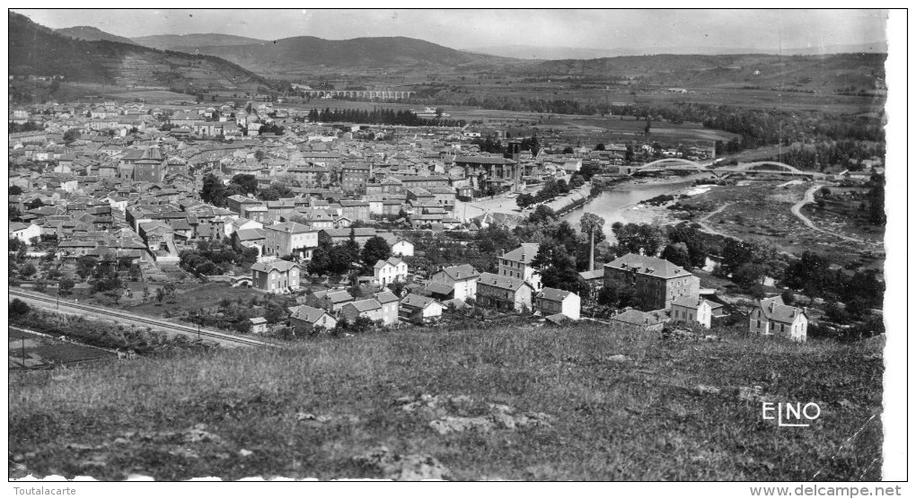 CPSM 43 LANGEAC  VUE GENERALE ET PONT ALEXANDRE 1949 - Langeac