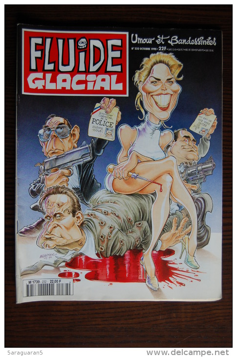 MAGAZINE FLUIDE GLACIAL N° 232 - Octobre 1995 - Parodie De Basic Instinct Par Maester - Fluide Glacial