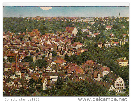 6924- POSTCARD, SCHWABISH HALL- TOWN PANORAMA - Schwaebisch Hall