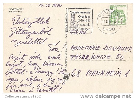 6976- POSTCARD, GOTTINGEN- SCHILLER MEADOW - Goettingen