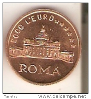 ¡RARA! MONEDA DE PRUEBA-TEST DE 1 CTS DEL VATICANO ECCO L´EURO JUAN PABLO II (JOANNES PAULUS II) - Vaticano (Ciudad Del)