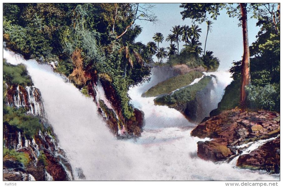 1 AK Belgisch-Kongo Heute Demokratischen Republik Kongo * Wasserfall Chutes Guillaume Bei Leopoldville Heute Kinshasa - Kinshasa - Leopoldville (Leopoldstadt)