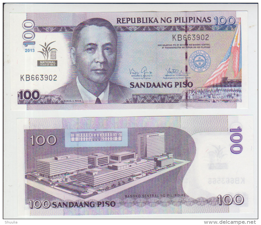 Philippines 100 Piso 2013 Pick 220 UNC Nationa Year Of Rice - Philippines