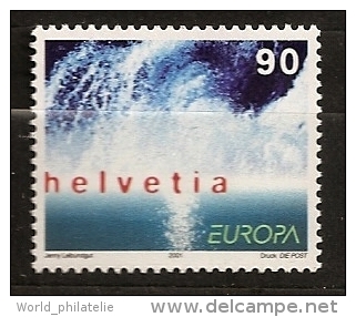 Suisse Helvetia 2001 N° 1682 ** Europa, Eau, Richesse Naturelle, Éclaboussure, Jet D´Eau, Jeunesse - Nuevos