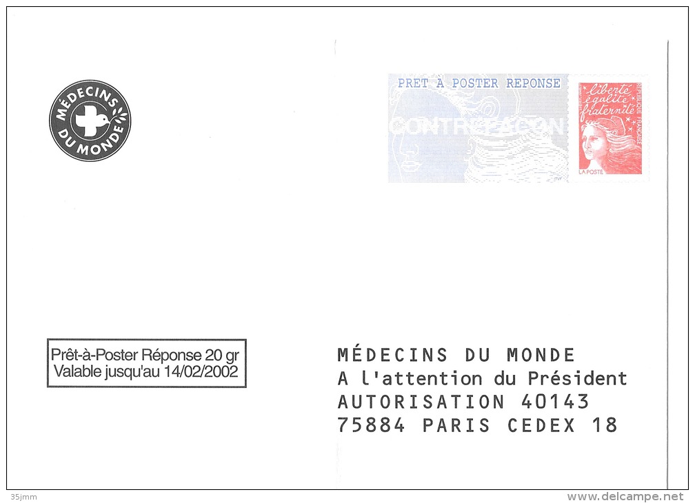 Postreponse Medecin Du Monde Sans N° - PAP: Antwort/Luquet