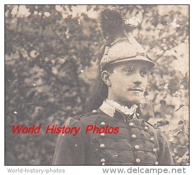 Photo Ancienne - Militaire Dragon - Voir Casque , Uniforme , épée - Guerre, Militaire