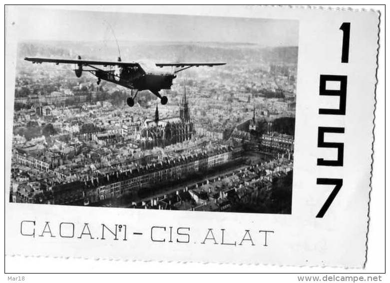 CARTE LETTRE NANCY GAOA N°1 CIS ALAT AVION A IDENTIFIER 1957 - Other & Unclassified