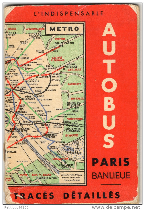 PLAN  L'INDISPENSABLE  Autobus  PARIS BANLIEUE - Europa