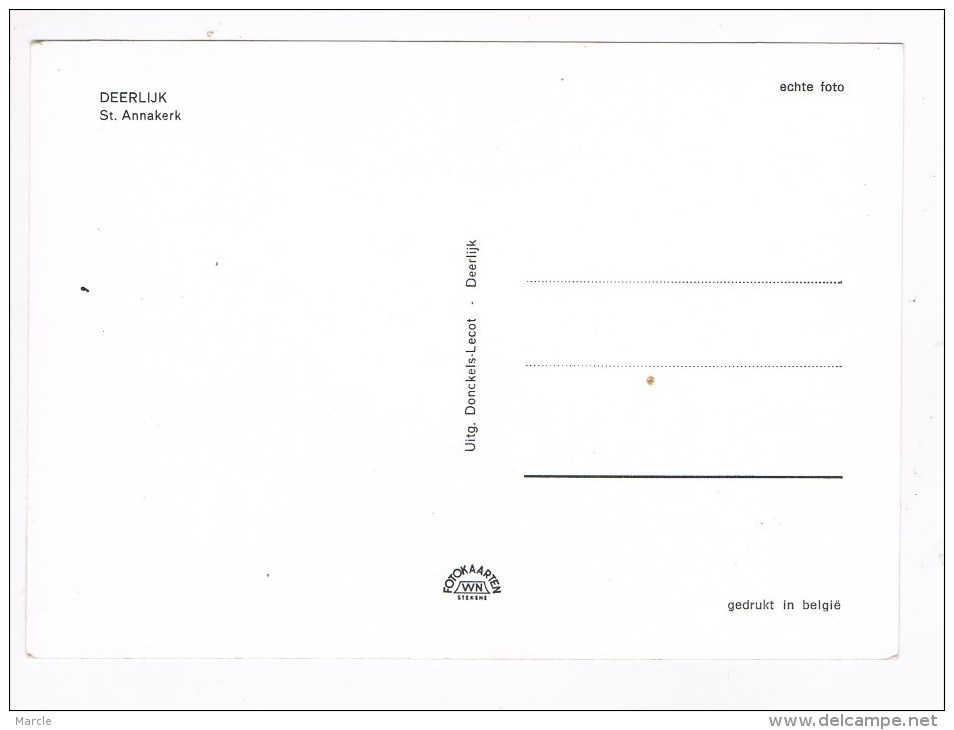 Deerlijk St Annakerk Kerk église  Uitg. Donckels-Lecot, Deerlijk - Deerlijk