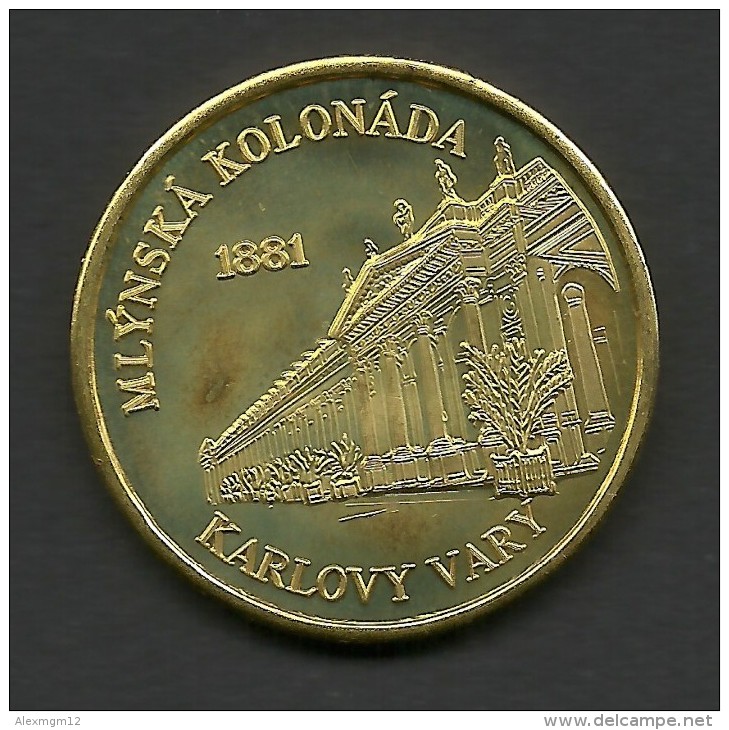 Czech Republic, Karlovy Vary, Mlynska Kolonada, Souvenir Jeton - Autres & Non Classés