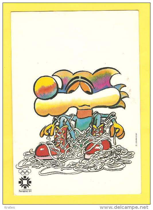 Postcard - Yugoslavia, Sarajevo 1984, Olimpic Games, Mascot Vu&#269;ko       (V 23258) - Olympic Games