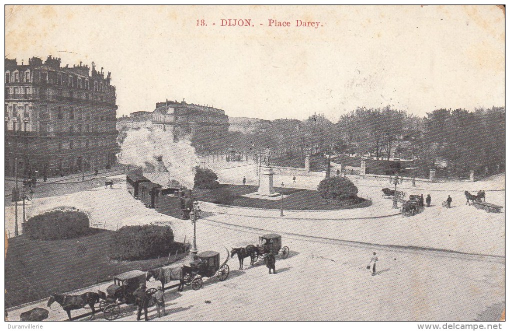 21 - Dijon - Place Darcy. (chemin De Fer - Trains) - Dijon