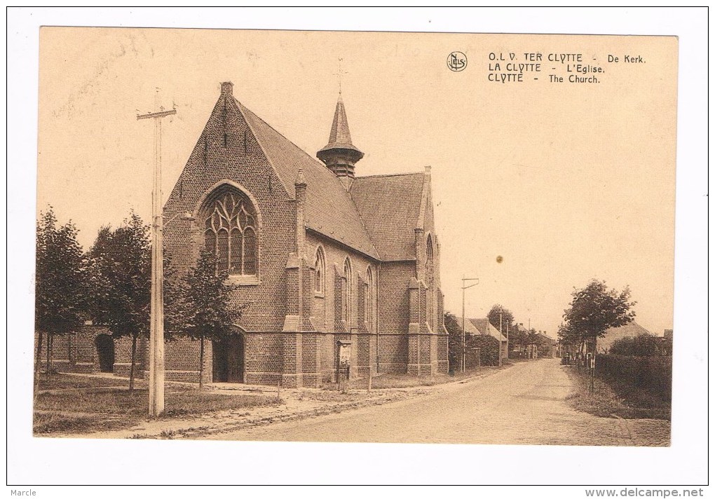 O L Vr Ter Clytte  Kerk  La Clytte L'Eglise   Uitg.  Deconinck-Odent  Klijte  Reningelst - Heuvelland