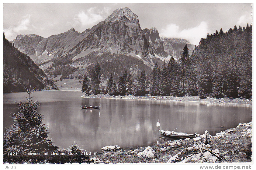 AK Obersee Mit Brünnelistock - 1957 (9821) - Sonstige & Ohne Zuordnung