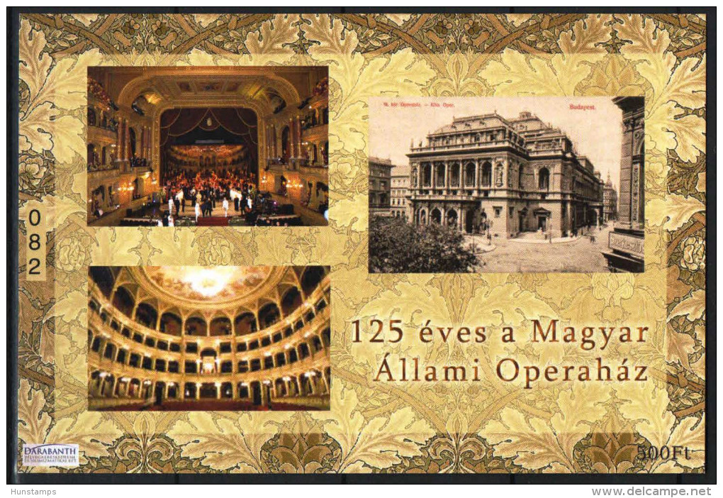 Hungary 2009. Opera Hause / Theatre Commemorative Sheet Special Catalogue Number: 2009/36. - Commemorative Sheets