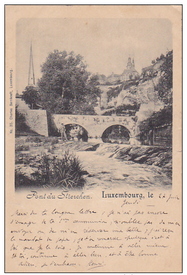 LUXEMBOURG, PU-1901; Pont Du Stierchen - Other & Unclassified