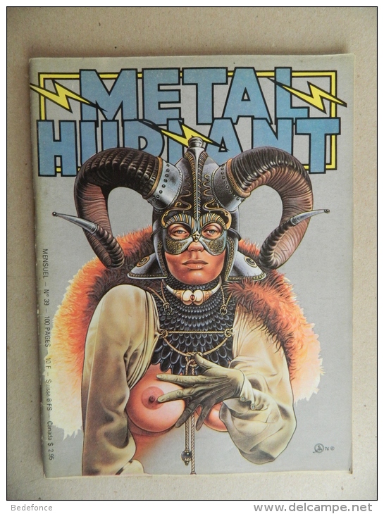 Métal Hurlant - 39 - Avec Moebius Et Gir, Charlier, Chaland, Paucard, Voss, Lob, Druillet, Gillon, Herman, Cornillon,... - Métal Hurlant