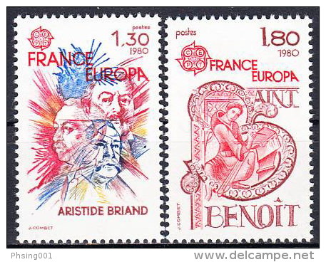 France 1980 Europa CEPT, Set MNH - Andere & Zonder Classificatie