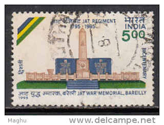 Jat Regiment, Memorial, Militaria, Army, India Used 1995 - Oblitérés