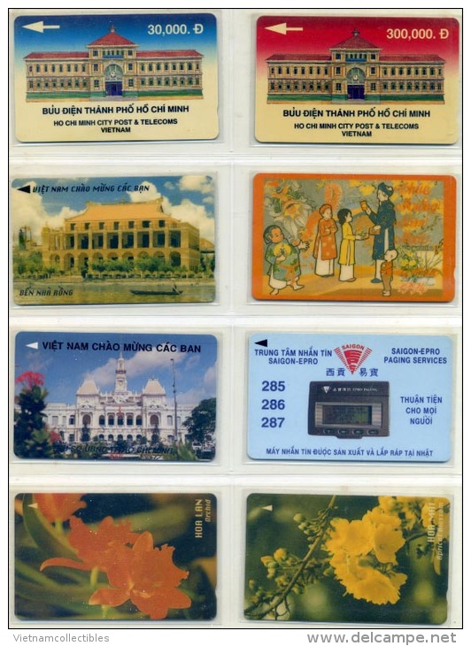 Full Collection Of Viet Nam Vietnam UNUSED Magnetic Phonecards / 20 Images Including Backsides - Vietnam