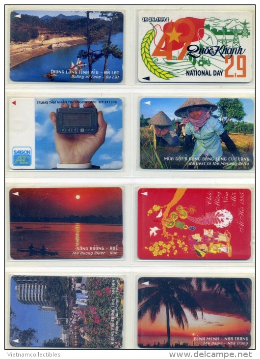 Full Collection Of Viet Nam Vietnam UNUSED Magnetic Phonecards / 20 Images Including Backsides - Viêt-Nam