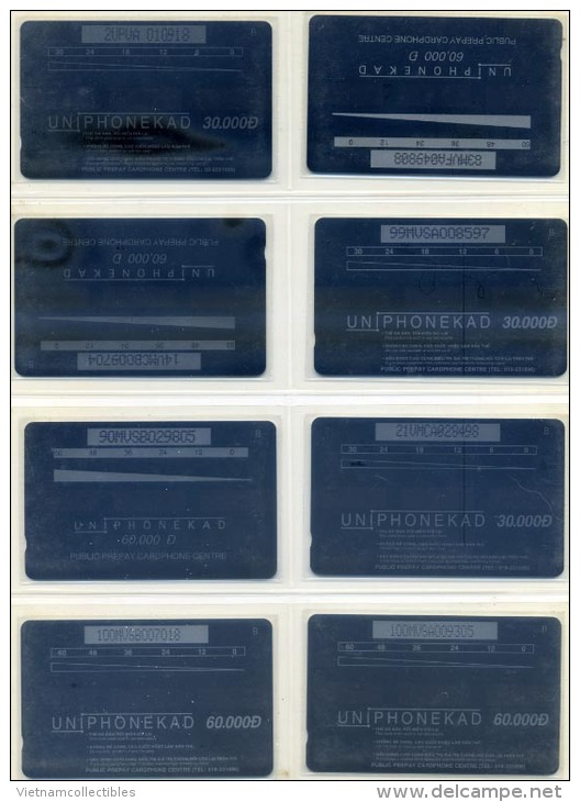 Full collection of Viet nam Vietnam UNUSED magnetic phonecards / 20 images including backsides